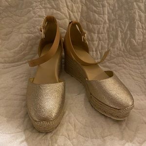 Nine West wedges size 9.5, worn three times